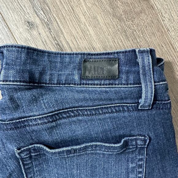 Paige Skyline Ankle Peg Skinny Mid Rise Transcend Everdeen Wash Jeans Sz 27 - Picture 6 of 11
